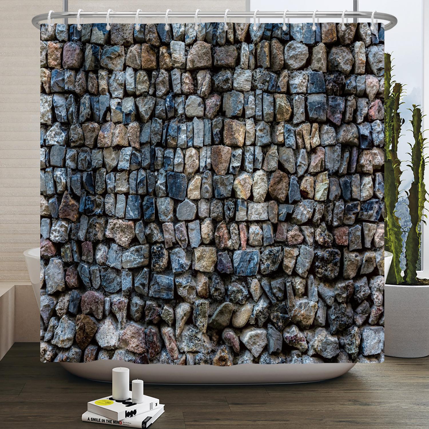 Vintage Red Brown Brick Shower Curtain Retro Stone Brick Rocks Waterproof Shower Curtain For Bathroom Bathtub Curtain Home Decor W60H190(CM)-1 Pcs
Vintage Red Brown Brick Shower Curtain Retro Stone Brick Rocks Waterproof Shower Curtain For Bathroom Bathtub Curtain Home Decor W60H190(CM)-1 Pcs