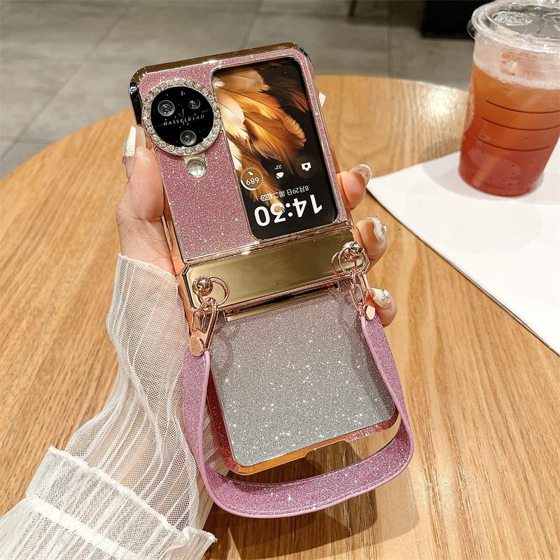 Чехол для Oppo Find N3 Flip 5G Стразы Блестящий Жесткий ПК Чехол для Складного Телефона с Ремешком на Запястье Gradient Pink
Чехол для Oppo Find N3 Flip 5G Стразы Блестящий Жесткий ПК Чехол для Складного Телефона с Ремешком на Запястье Gradient Pink