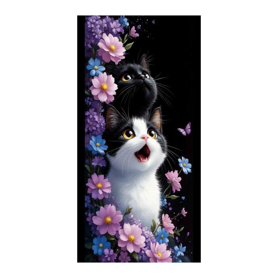 Black and White Cat Flower Large Size Diamond Painting New Collection Animals Diy Full Drill Rhinestone Embroidery Mosaic Cross Stitch Kits Square drill 30x60cm
Black and White Cat Flower Large Size Diamond Painting New Collection Animals Diy Full Drill Rhinestone Embroidery Mosaic Cross Stitch Kits Square drill 30x60cm