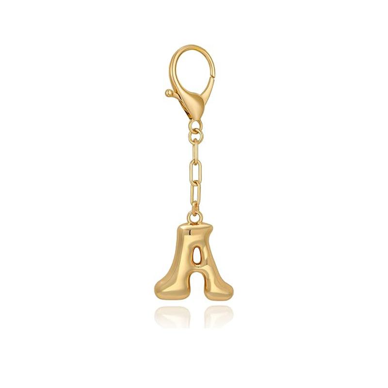 Gold Bubble Initial Keychain Letter Bag Charm for Women DIY Alphabet Purses Handbag Pendant School Backpack Gift Key Accessories
Gold Bubble Initial Keychain Letter Bag Charm for Women DIY Alphabet Purses Handbag Pendant School Backpack Gift Key Accessories