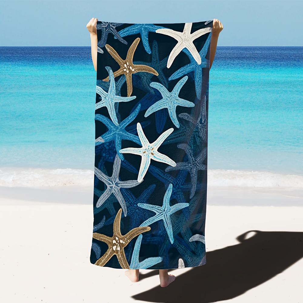 Oversized Colorful Starfish Deep Blue Microfiber Beach Towel, Soft Lightweight Sand-Free for Beach W40*H60(CM)
Oversized Colorful Starfish Deep Blue Microfiber Beach Towel, Soft Lightweight Sand-Free for Beach W40*H60(CM)