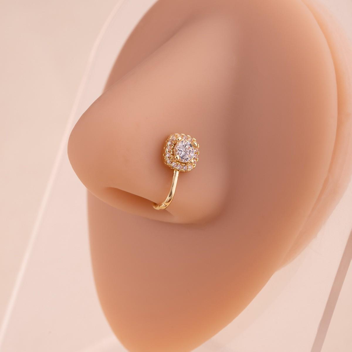 Trendy Heart Zirconia U-Shape Clip-On Nose Ring for Women
Trendy Heart Zirconia U-Shape Clip-On Nose Ring for Women