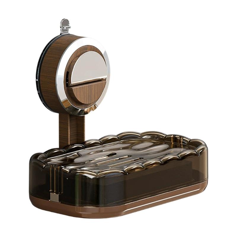 Stylish Suction Cup Mounted Soap Dish Water Drainage Designs Bathroom Organizers Space Saving Plastic Shelf 1
Stylish Suction Cup Mounted Soap Dish Water Drainage Designs Bathroom Organizers Space Saving Plastic Shelf 1