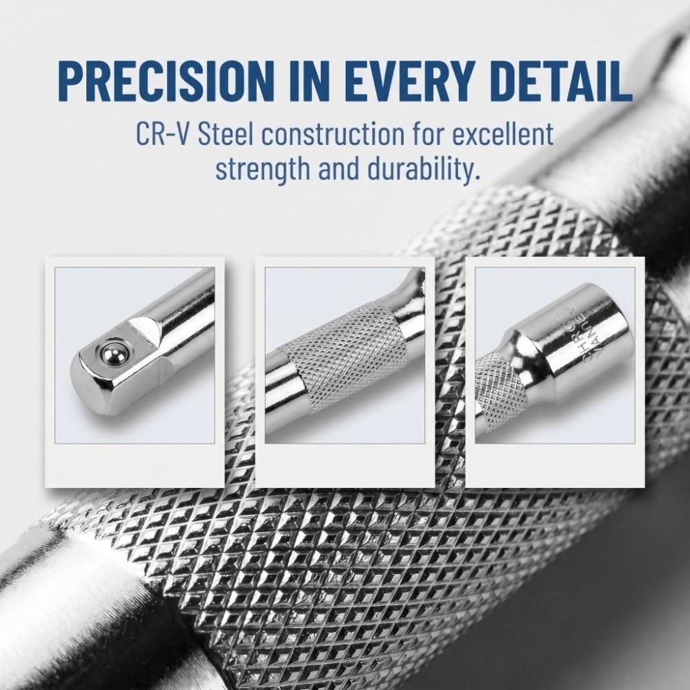 3PCS Mirror Finish Socket Extension Bar Impact Socket Extension Connector Mechanical Maintenance 3In
3PCS Mirror Finish Socket Extension Bar Impact Socket Extension Connector Mechanical Maintenance 3In