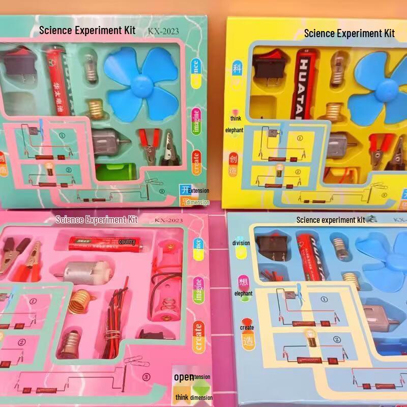 STEM Science DIY Light Bulb & Fan Circuit Set for Primary School Physics Experiments
STEM Science DIY Light Bulb & Fan Circuit Set for Primary School Physics Experiments
