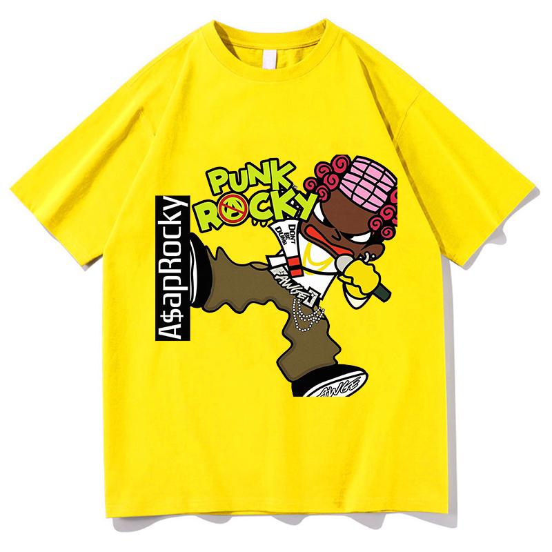 A$AP Rocky Punk Rocky T-Shirts Unisex Pure Cotton Hip Hop Tees Shirt Breathable Graphic T-shirts Short Sleeve Loose Male Tshirts 4XL
A$AP Rocky Punk Rocky T-Shirts Unisex Pure Cotton Hip Hop Tees Shirt Breathable Graphic T-shirts Short Sleeve Loose Male Tshirts 4XL
