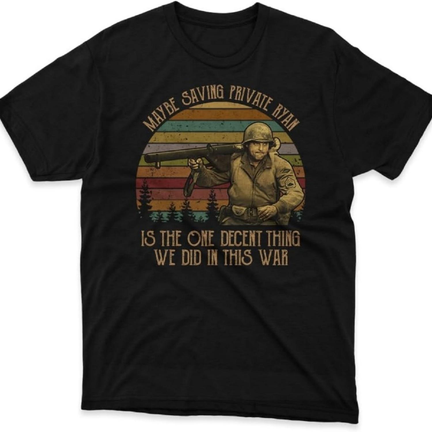Maybe Saving Private Ryan Vintage Tshirt, SGT. Horvath, Captain Miller T-Shirt Many Size XL чорний
Maybe Saving Private Ryan Vintage Tshirt, SGT. Horvath, Captain Miller T-Shirt Many Size XL чорний