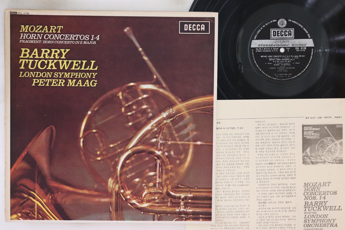 LP Record BARRY TUCKWELL LONDON SYMPHONY PE Mozart Horn Concertos 14 Fragmen SXL6108SEL0102 DECCA South Kore Classical Used
LP Record BARRY TUCKWELL LONDON SYMPHONY PE Mozart Horn Concertos 14 Fragmen SXL6108SEL0102 DECCA South Kore Classical Used