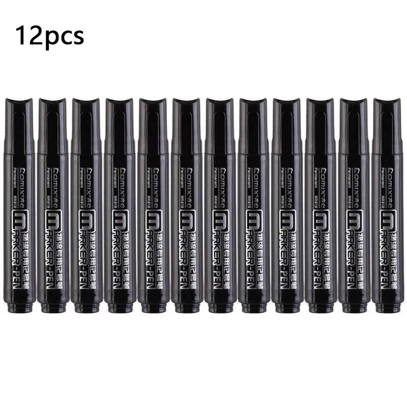 12pcs Marker Pens Fine Black Marker Pens Waterproof Marker Pens for Marking and Notation Stationery Art Supplies Office Tools
12pcs Marker Pens Fine Black Marker Pens Waterproof Marker Pens for Marking and Notation Stationery Art Supplies Office Tools