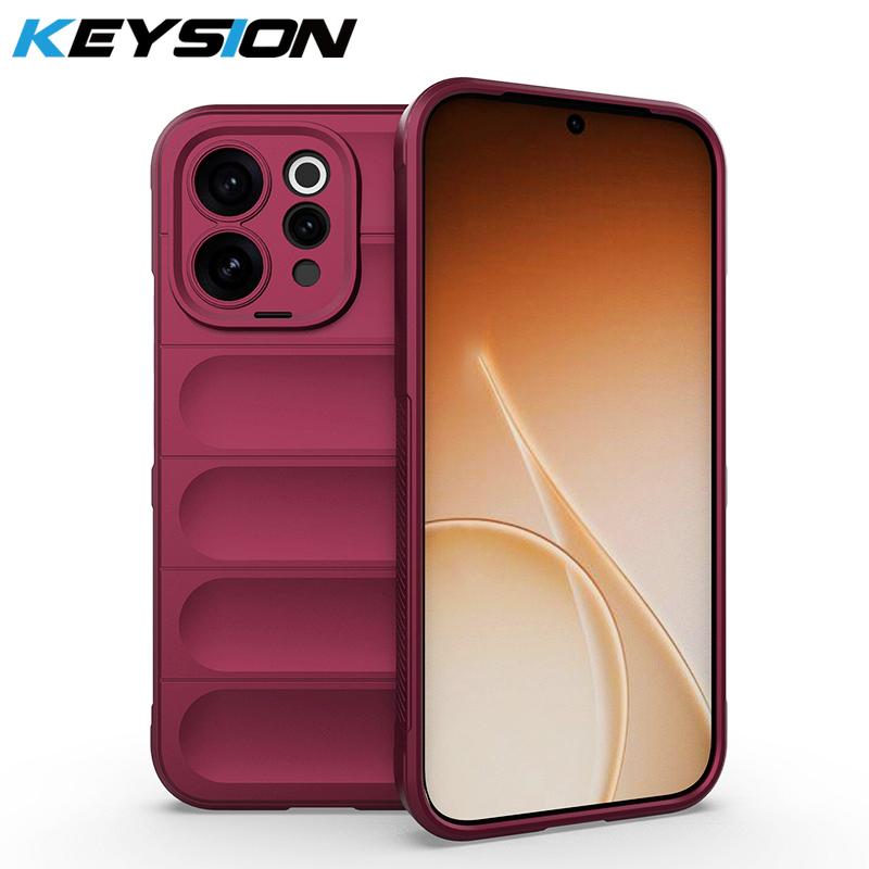 KEYSION Heavy Duty Shockproof Matte Phone Case for VIVO V70 5G Anti-skid Soft Silicone Phone Back Cover for VIVO V70 for VIVO V70 вина червоного кольору
KEYSION Heavy Duty Shockproof Matte Phone Case for VIVO V70 5G Anti-skid Soft Silicone Phone Back Cover for VIVO V70 for VIVO V70 вина червоного кольору