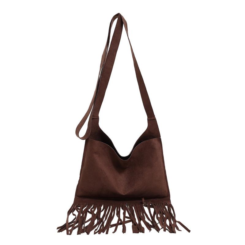 Retro fashion fringed bag large capacity new lazy style shoulder tote bag
Retro fashion fringed bag large capacity new lazy style shoulder tote bag