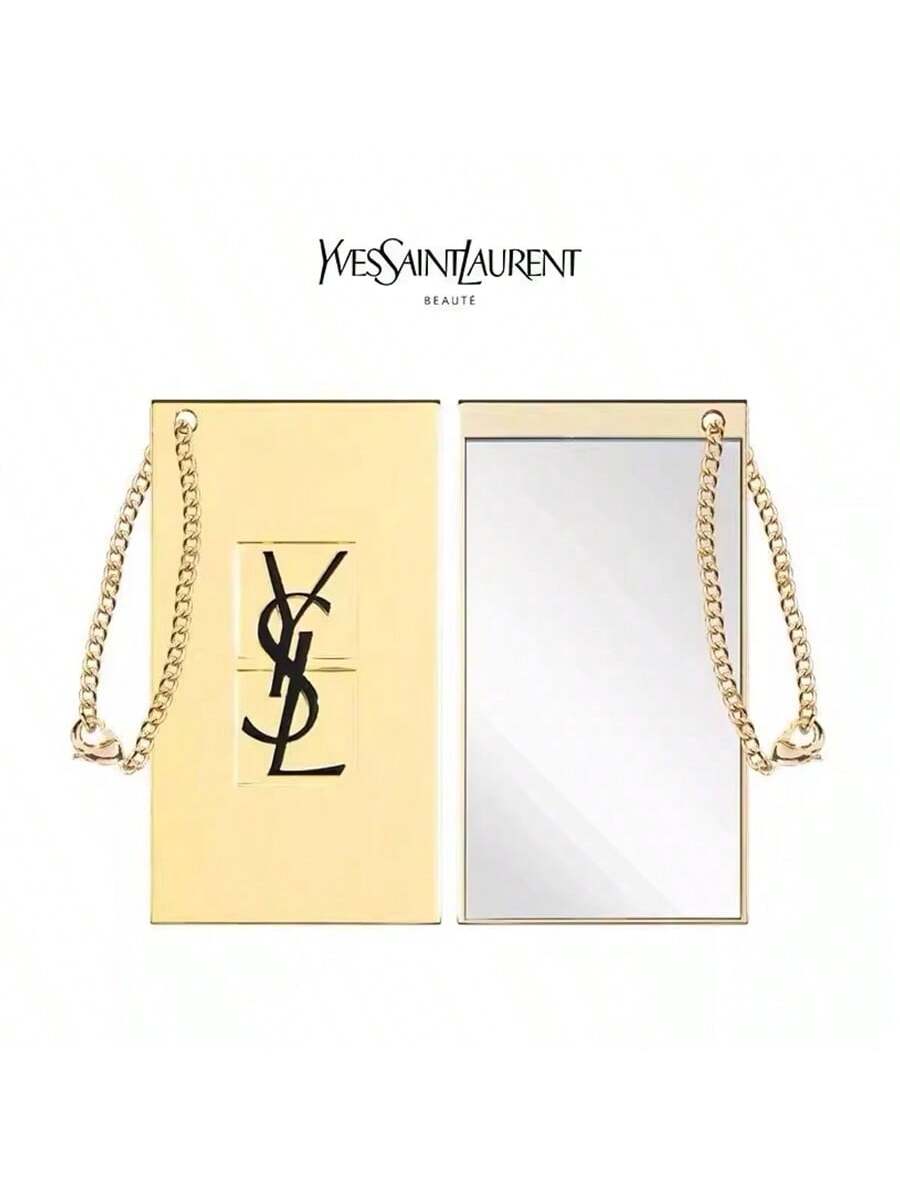 Золотое зеркальце-пудреница YSL на цепочке, незаменимый аксессуар для макияжа на ходу. золотой
Золотое зеркальце-пудреница YSL на цепочке, незаменимый аксессуар для макияжа на ходу. золотой