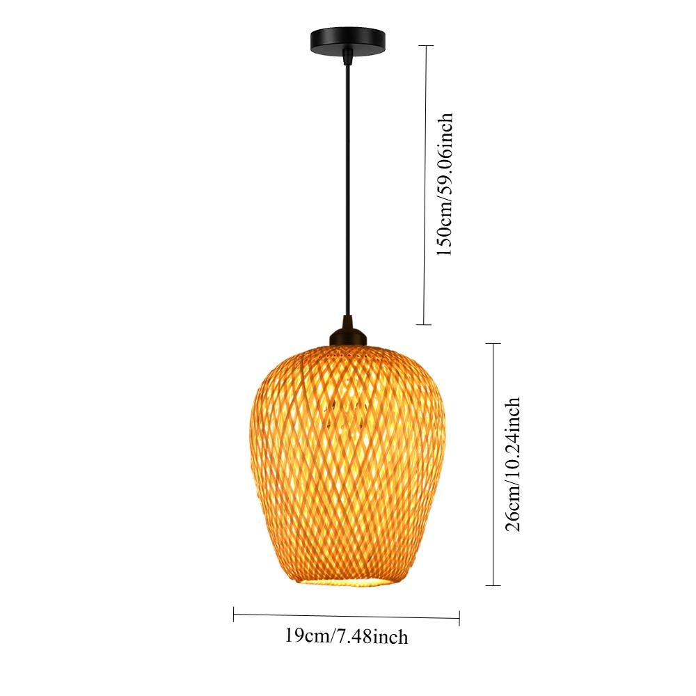 JOYINLED Handmade Rattan Chandelier Japanese Style Bamboo Lamp Pastoral Vintage Restaurant Chandelie Light for Cafe Bar E27 E26 No Bulb
JOYINLED Handmade Rattan Chandelier Japanese Style Bamboo Lamp Pastoral Vintage Restaurant Chandelie Light for Cafe Bar E27 E26 No Bulb