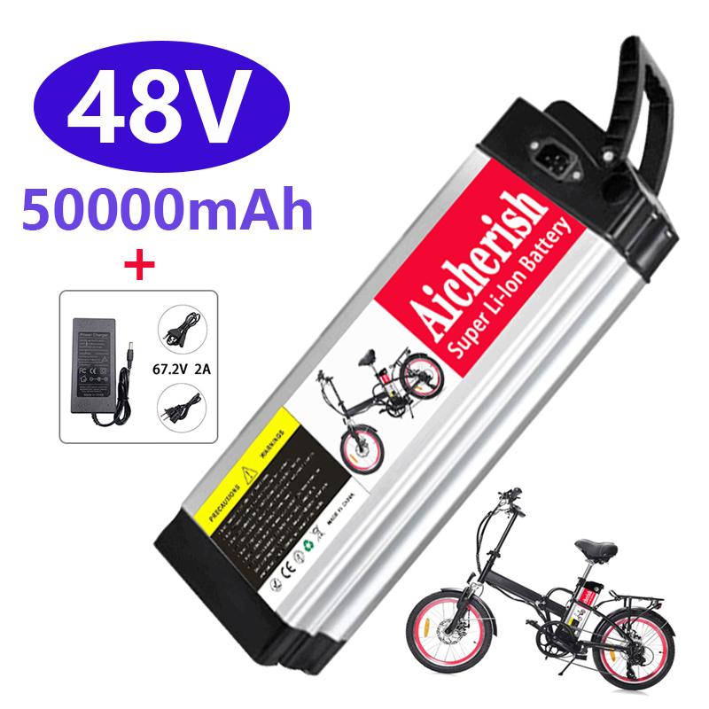 Литий-ионный аккумулятор Aicherish 48V 50AH Silverfish для электрического велосипеда, алюминиевый корпус с противоугонным замком
Литий-ионный аккумулятор Aicherish 48V 50AH Silverfish для электрического велосипеда, алюминиевый корпус с противоугонным замком
