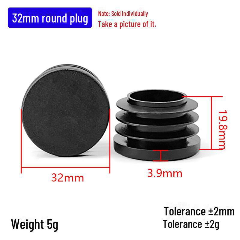 Пластикова заглушка Diyami з круглою трубкою для ніг 32mm
Пластикова заглушка Diyami з круглою трубкою для ніг 32mm