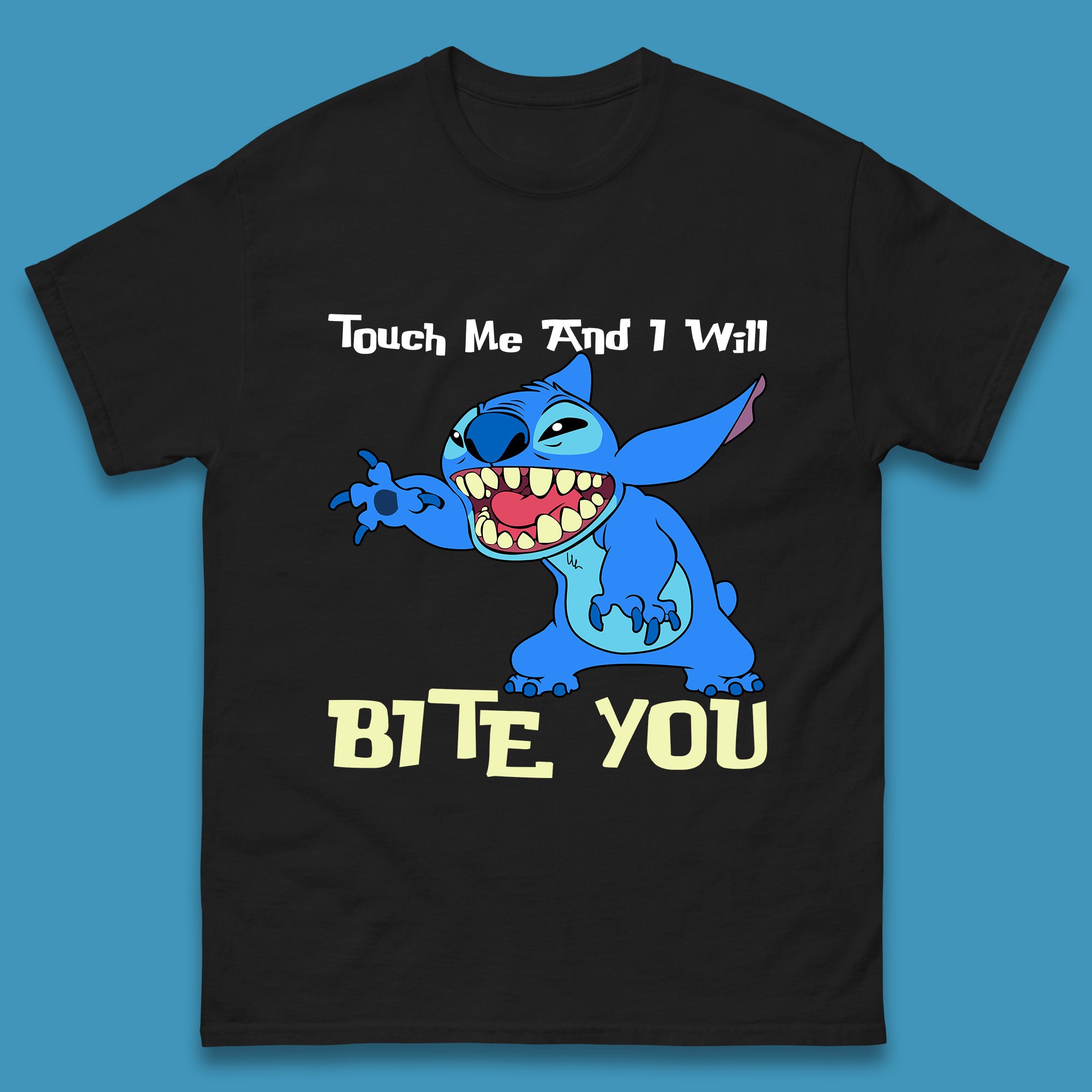 Touch Me And I Will Bite You Disney Stitch Angry Lilo & Stitch Cartoon Character Ohana Stitch Lover Mens Tee Top L
Touch Me And I Will Bite You Disney Stitch Angry Lilo & Stitch Cartoon Character Ohana Stitch Lover Mens Tee Top L