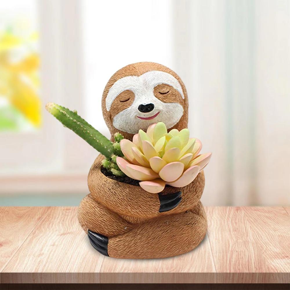 Cute Shape Flowerpot Exquisite Resin Planter Pot Funny Sloth Succulent Potted Decorations Gift Sloth
Cute Shape Flowerpot Exquisite Resin Planter Pot Funny Sloth Succulent Potted Decorations Gift Sloth