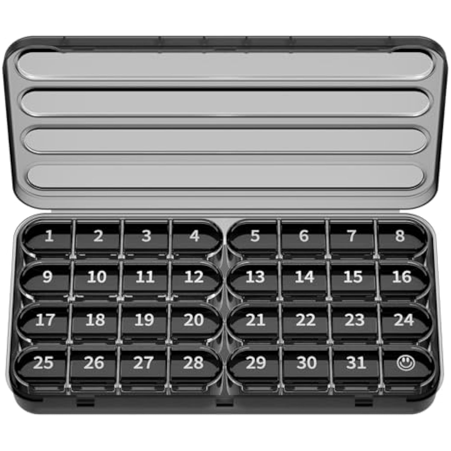 Monthly Pill Organizer 1 Time a Day,Large Monthly Pill Box,1x Daily for Travel Never Refill 31 Day Daily Medcine Container чорний
Monthly Pill Organizer 1 Time a Day,Large Monthly Pill Box,1x Daily for Travel Never Refill 31 Day Daily Medcine Container чорний