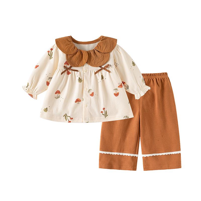 Spring & Autumn Baby Clothes: Long Sleeve & Pants Set for Girls, Pure Cotton, Stylish Two-Piece Outfit, Ages 0-6 Years 120cm
Spring & Autumn Baby Clothes: Long Sleeve & Pants Set for Girls, Pure Cotton, Stylish Two-Piece Outfit, Ages 0-6 Years 120cm
