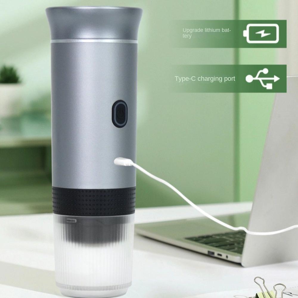 Wireless Espresso Coffee Machine 3-in-1 Travel Coffee Maker Capsule Powder Coffee Maker Camping срібний
Wireless Espresso Coffee Machine 3-in-1 Travel Coffee Maker Capsule Powder Coffee Maker Camping срібний
