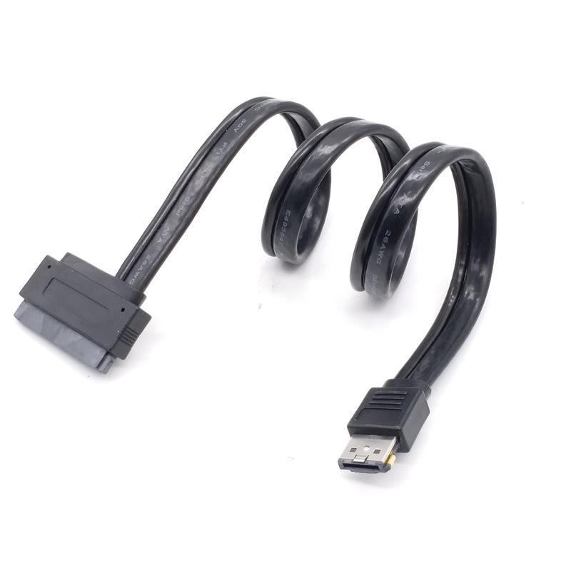 Esata Cable for 2.5inch Hard Disk USB 12v 5v Combo to 22pin Sata Cable Adapter Power eSATA Cable Plug Extend HDD Cord Easy Drive чорний
Esata Cable for 2.5inch Hard Disk USB 12v 5v Combo to 22pin Sata Cable Adapter Power eSATA Cable Plug Extend HDD Cord Easy Drive чорний