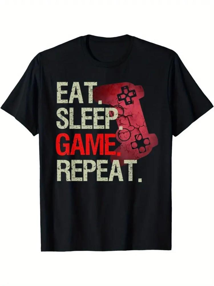 Eat Game Repeat Gamer Video Games T-Shirt for The Youth Soft Fabric Breathable Unisex T-Shirt L
Eat Game Repeat Gamer Video Games T-Shirt for The Youth Soft Fabric Breathable Unisex T-Shirt L