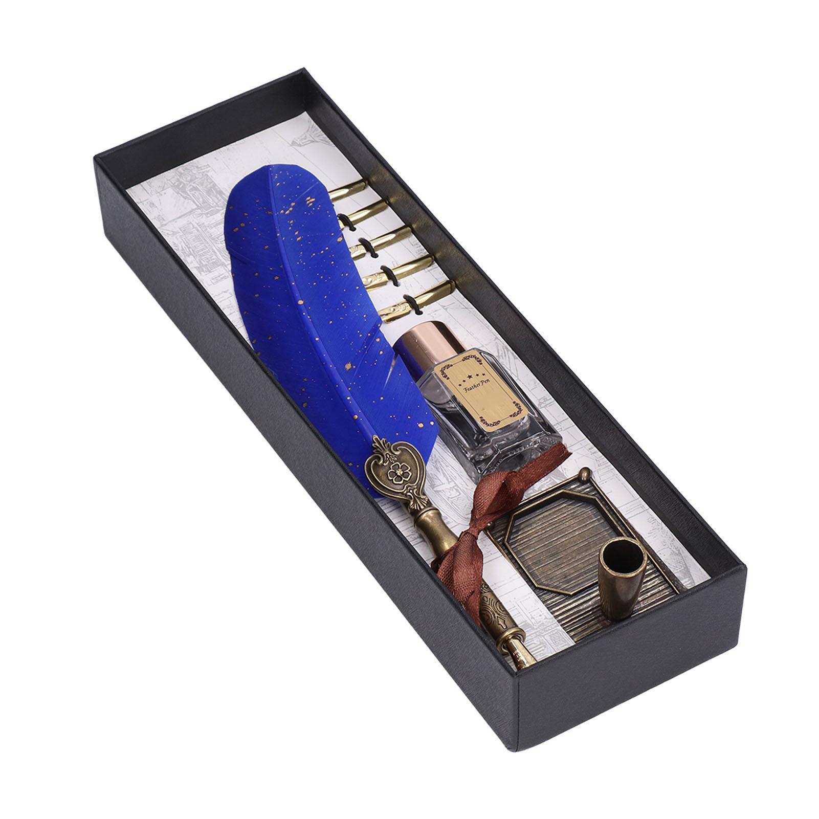 Calligraphy Pen Retro Elegant Durable Wearable Convenient Practical Attractive Decorative Writing Tools for HomeDark темно-синього кольору
Calligraphy Pen Retro Elegant Durable Wearable Convenient Practical Attractive Decorative Writing Tools for HomeDark темно-синього кольору