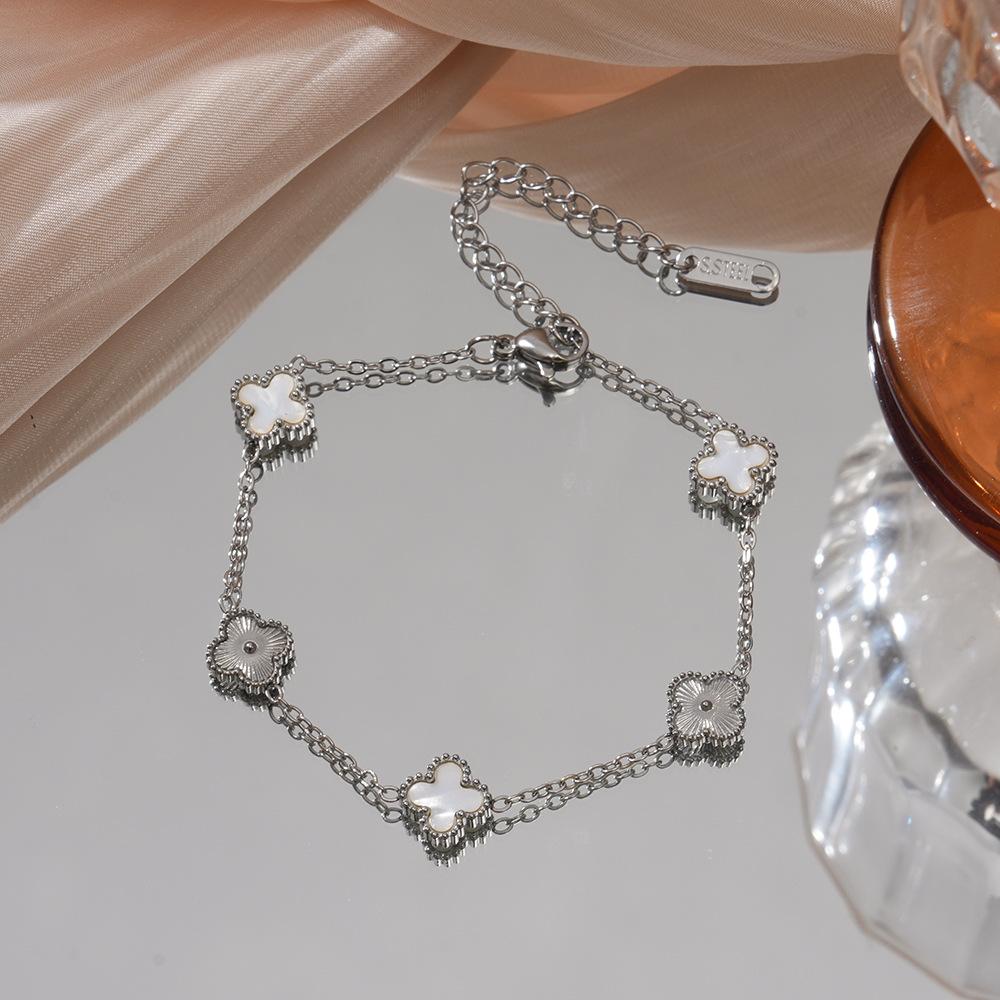 Браслет «Четырехлистный клевер», ювелирные изделия класса люкс белый
Браслет «Четырехлистный клевер», ювелирные изделия класса люкс белый