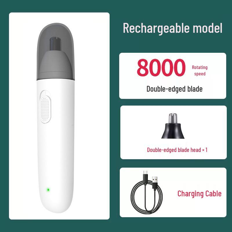 Rechargeable Unisex Electric Nose Hair Trimmer Battery-Powered белый
Rechargeable Unisex Electric Nose Hair Trimmer Battery-Powered белый