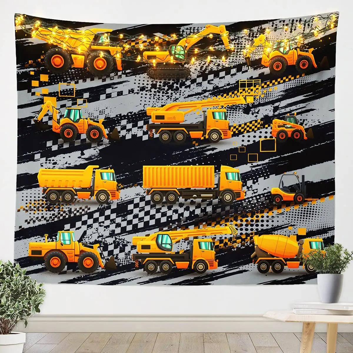 Cartoon Machinery Truck Tapestry Kids Boys Construction Vehicles Wall Blanket for Children Bedroom Machinery Style Wall Decor 74x94cm(29x37in)
Cartoon Machinery Truck Tapestry Kids Boys Construction Vehicles Wall Blanket for Children Bedroom Machinery Style Wall Decor 74x94cm(29x37in)