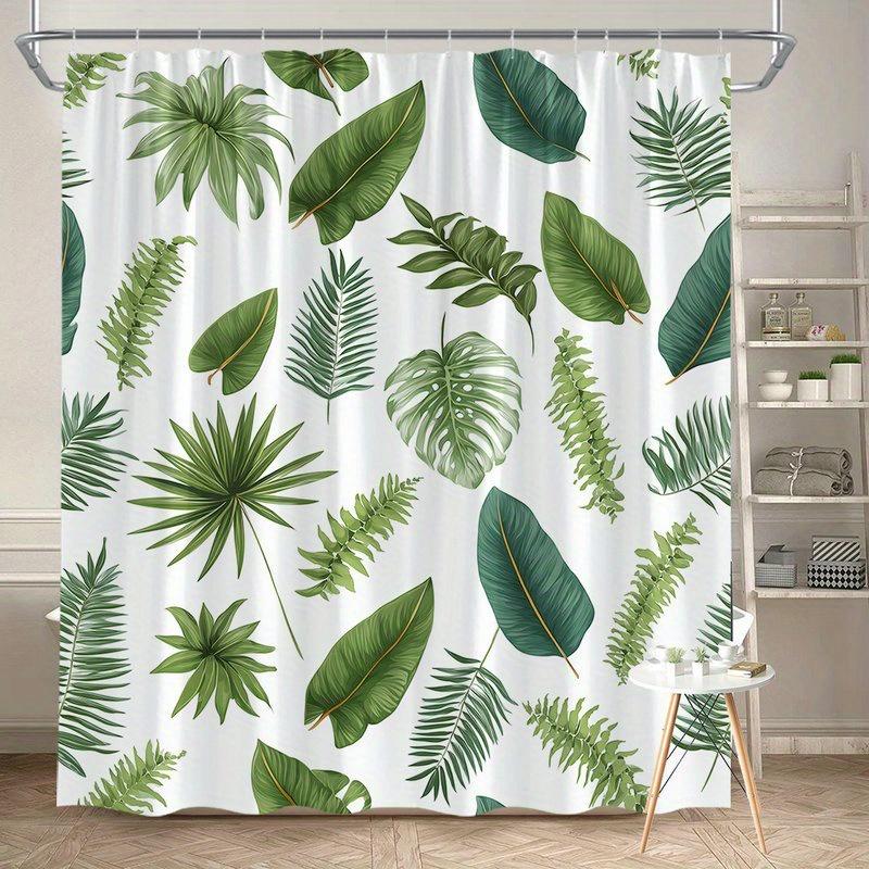 1 Piece Of Realistic Plant Pattern Printed Shower Curtain, Polyester Fabric, Machine Washable, Suitable For Bathroom Decoration W60H190(CM)-1 Pcs
1 Piece Of Realistic Plant Pattern Printed Shower Curtain, Polyester Fabric, Machine Washable, Suitable For Bathroom Decoration W60H190(CM)-1 Pcs