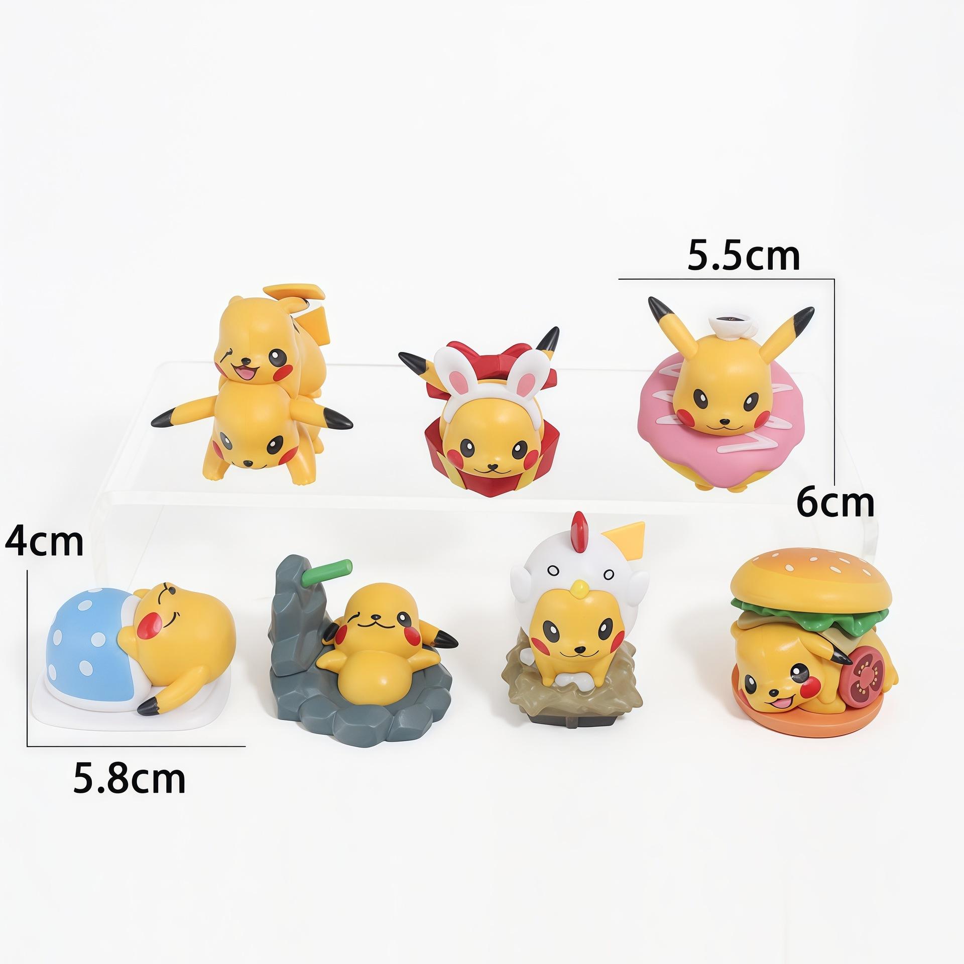 7Pcs/Set Anime Pikachu Figurine Toys Dessert Serise Ornaments Pikachu Action Figurine Plaything For Children Birthday Gifts
7Pcs/Set Anime Pikachu Figurine Toys Dessert Serise Ornaments Pikachu Action Figurine Plaything For Children Birthday Gifts