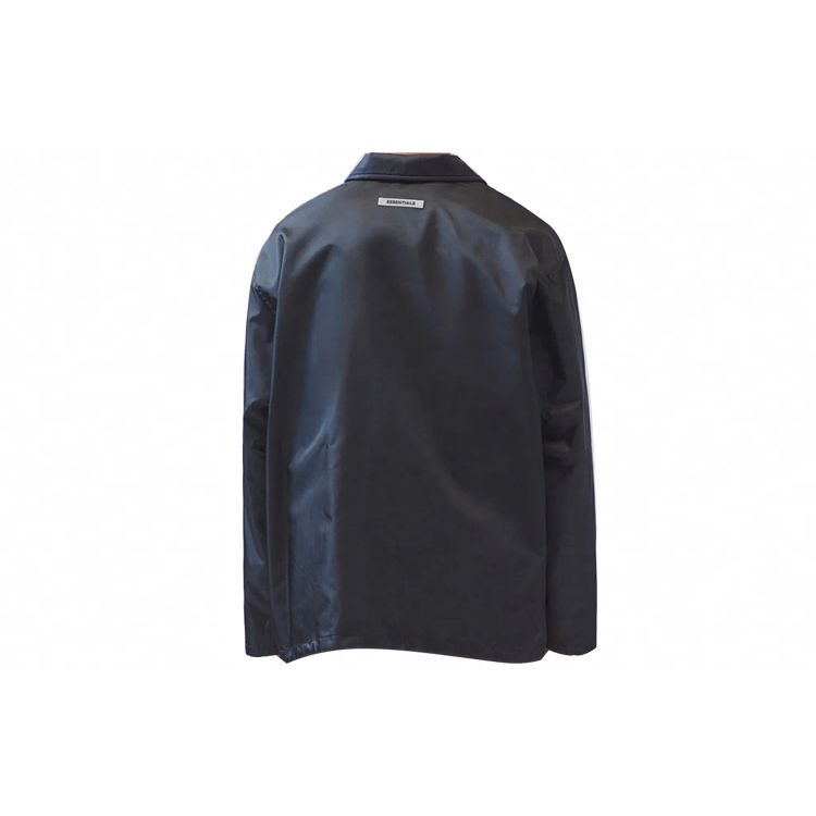 Fear Of God Essentials Coach Jacket Black Heavyweight Solid Color Logo Collar Windproof Button Coach Jacket Unisex Jacket 0202491920014001 S
Fear Of God Essentials Coach Jacket Black Heavyweight Solid Color Logo Collar Windproof Button Coach Jacket Unisex Jacket 0202491920014001 S