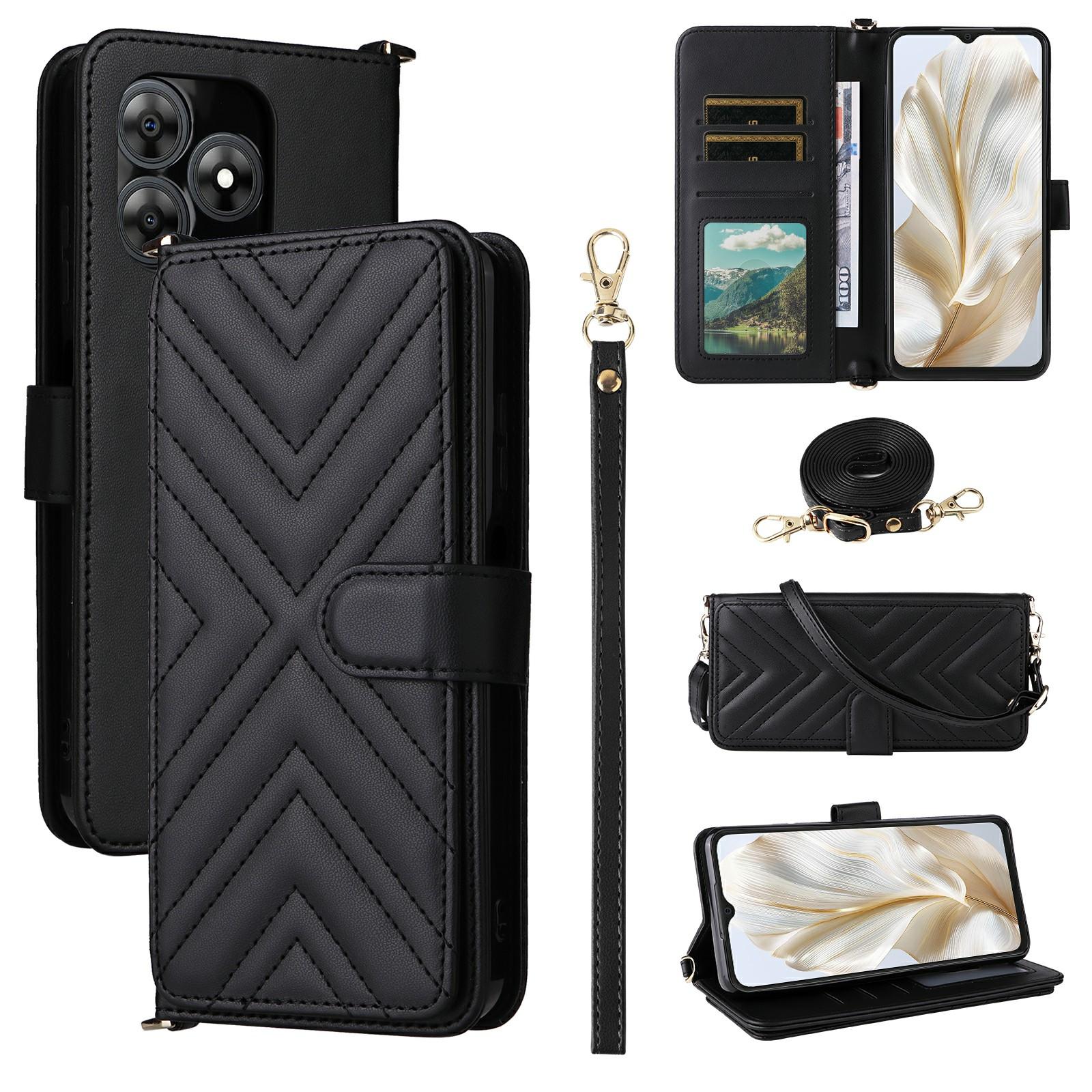 Для Blackview Wave 8C Чехол-кошелек с плечевым/кистевым ремешком Кожаный чехол для телефона Подставка Black
Для Blackview Wave 8C Чехол-кошелек с плечевым/кистевым ремешком Кожаный чехол для телефона Подставка Black