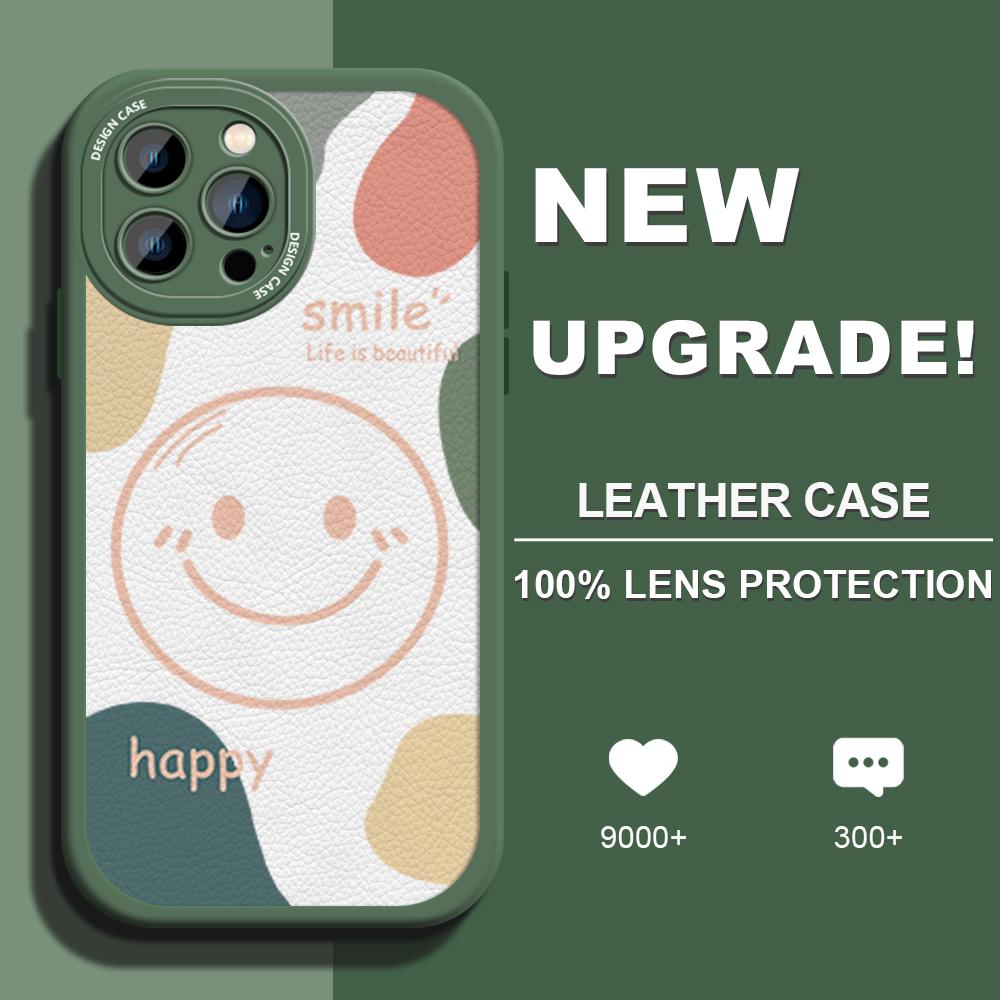 Чехол со смайлом из искусственной кожи для iPhone 14 13 12 Pro Max Samsung Galaxy S23 Ultra S20 FE M32 A13 A20S Redmi Note 10 Xiaomi Poco F3 Мягкий чехол для телефона из ТПУ
Чехол со смайлом из искусственной кожи для iPhone 14 13 12 Pro Max Samsung Galaxy S23 Ultra S20 FE M32 A13 A20S Redmi Note 10 Xiaomi Poco F3 Мягкий чехол для телефона из ТПУ