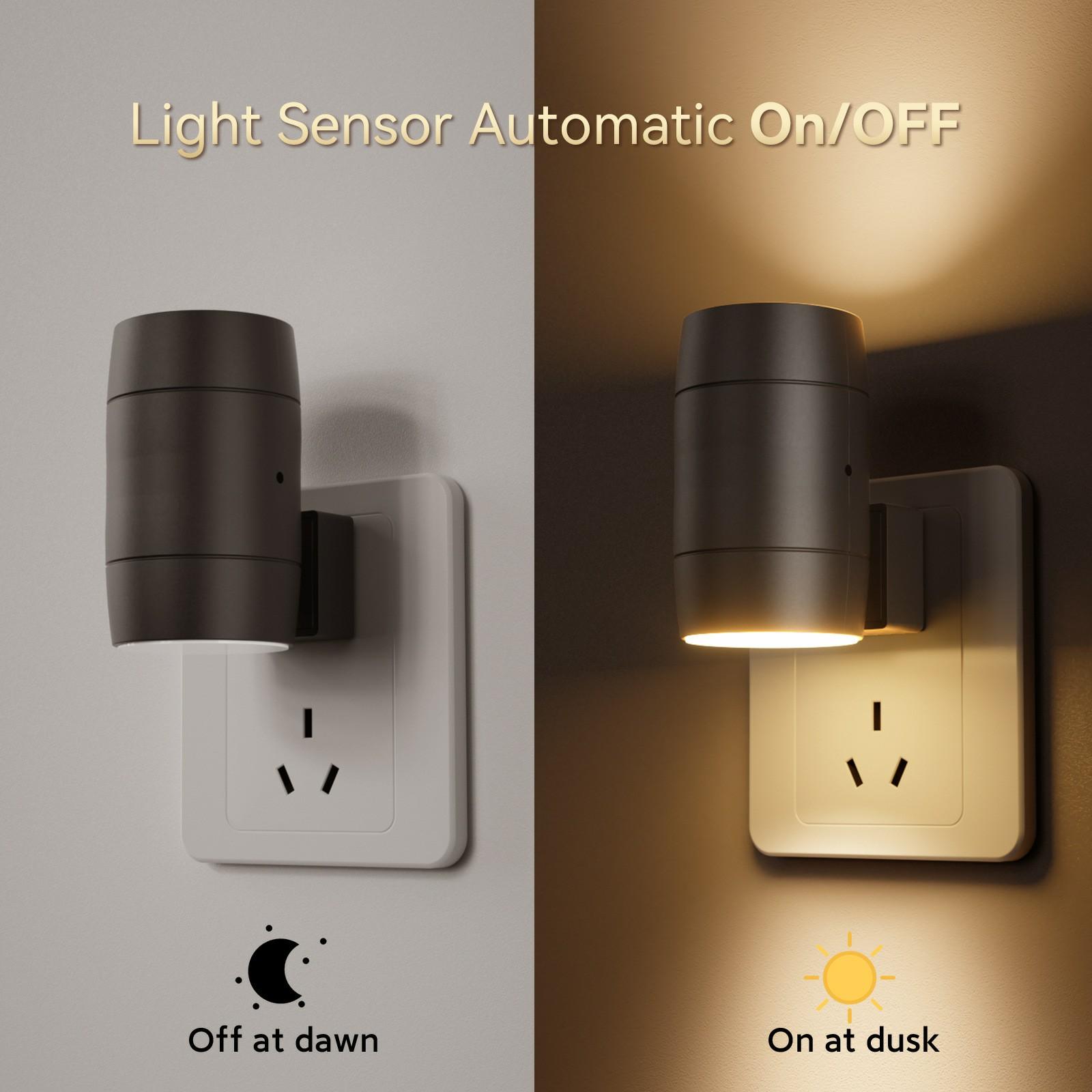 2Pcs Brightness Adjustable Light Sensing Rotatable Lamp Home Bedroom Night Light EU Plug
2Pcs Brightness Adjustable Light Sensing Rotatable Lamp Home Bedroom Night Light EU Plug