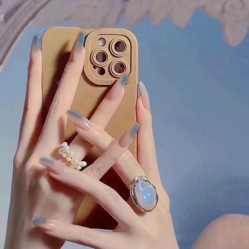 Dusty Blue Ombre Press-On Nails: Removable, Finished, T-Shaped False Nail Patches (377-Color Block)
Dusty Blue Ombre Press-On Nails: Removable, Finished, T-Shaped False Nail Patches (377-Color Block)