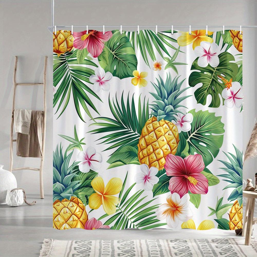 Tropical Paradise Shower Curtain - Vibrant Pineapples And Exotic Flowers For Bathroom Decor - Bright And Cheerful Home W60H190(CM)-1 Pcs
Tropical Paradise Shower Curtain - Vibrant Pineapples And Exotic Flowers For Bathroom Decor - Bright And Cheerful Home W60H190(CM)-1 Pcs