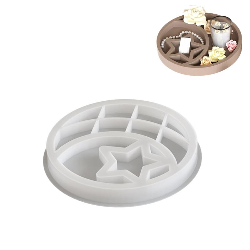 Sturdy Star and Moon Silicone Mould Round Tray Home Accessory for Crafting Supplies and Creative Storage Solution 1
Sturdy Star and Moon Silicone Mould Round Tray Home Accessory for Crafting Supplies and Creative Storage Solution 1