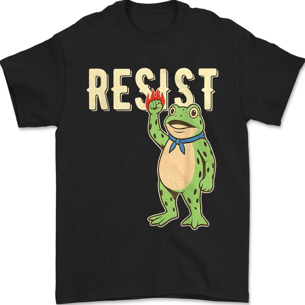 Frogs Against Fascism, Portland Frog, Resist Frog, Protest For Men Women T-Shirt S
Frogs Against Fascism, Portland Frog, Resist Frog, Protest For Men Women T-Shirt S