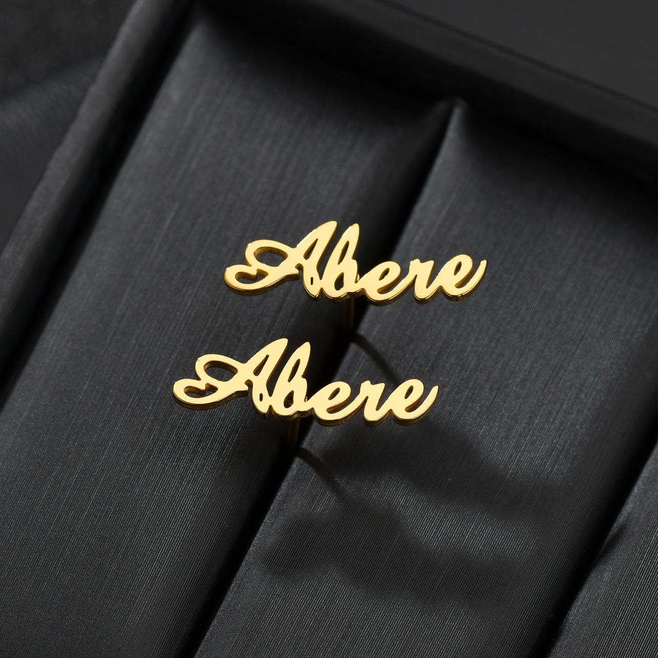 Atoztide Multi-designs Custom Name Stud Earrings for Women Customized Initial Nameplate Cursive Letter Earring Birthday Gift silver color
Atoztide Multi-designs Custom Name Stud Earrings for Women Customized Initial Nameplate Cursive Letter Earring Birthday Gift silver color
