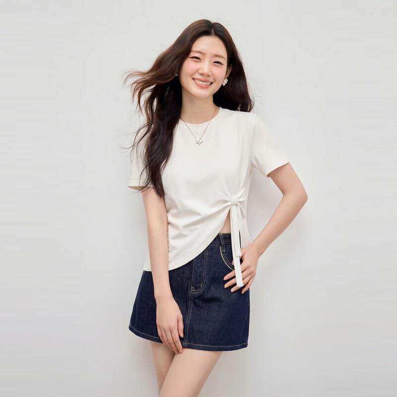Qiu Shui Yi Ren Women s Summer Bow-Detail T-Shirt L
Qiu Shui Yi Ren Women s Summer Bow-Detail T-Shirt L