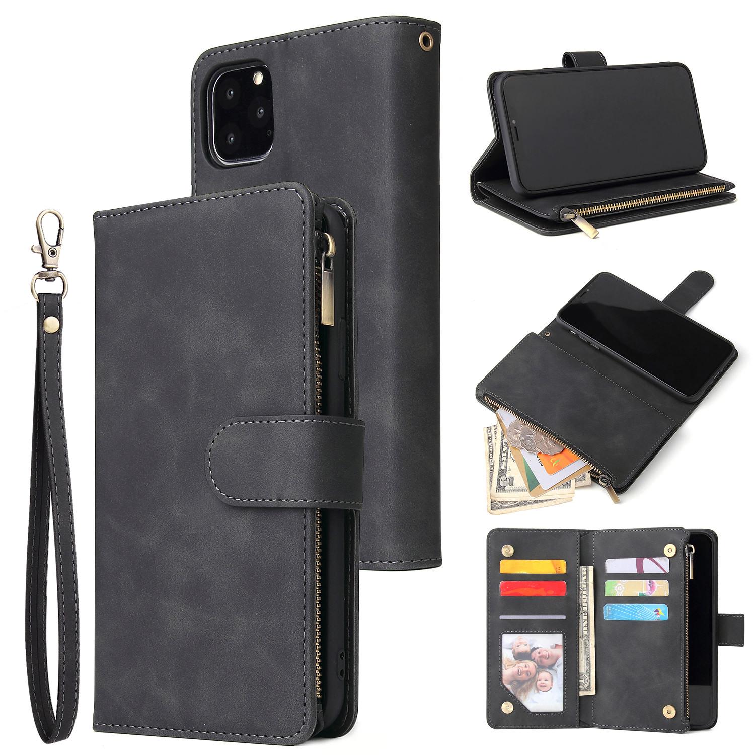Leather Zipper Wallet Phone Case with Bracket for iPhone 12/XS iPhone 6/6S чорний
Leather Zipper Wallet Phone Case with Bracket for iPhone 12/XS iPhone 6/6S чорний