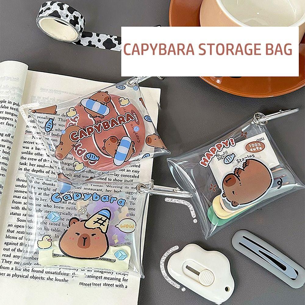 Transparent Key Card Lipstick Holder with Carabiner Mini Wallet Cute Coin Wallet for Student Girls swimming capybara
Transparent Key Card Lipstick Holder with Carabiner Mini Wallet Cute Coin Wallet for Student Girls swimming capybara