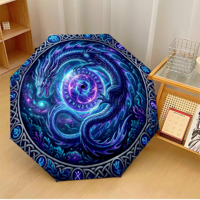 Mechanical Lightning Dragon Printed umbrella windproof folding umbrella portable sun and rain umbrella suitable for gifting
Mechanical Lightning Dragon Printed umbrella windproof folding umbrella portable sun and rain umbrella suitable for gifting