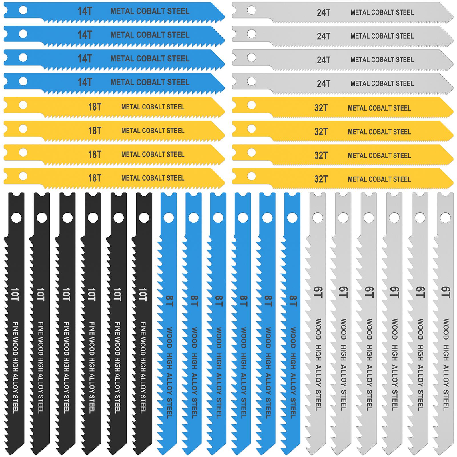 Набор из 34 пильных полотен для лобзика HCS Ассорти пильных полотен с U-хвостовиком Острый Быстрый Рез Погружной Инструмент для пильных полотен для резки дерева, металла, пластика
Набор из 34 пильных полотен для лобзика HCS Ассорти пильных полотен с U-хвостовиком Острый Быстрый Рез Погружной Инструмент для пильных полотен для резки дерева, металла, пластика