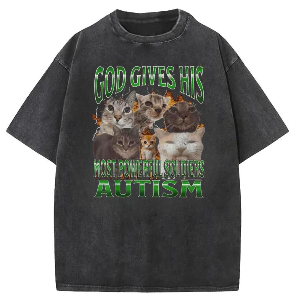 Fashion Cotton Tees God Gave Him The Strongest Warrior Autism Cat Pattern TShirt T Shirt Women Clothing YK 2XL
Fashion Cotton Tees God Gave Him The Strongest Warrior Autism Cat Pattern TShirt T Shirt Women Clothing YK 2XL