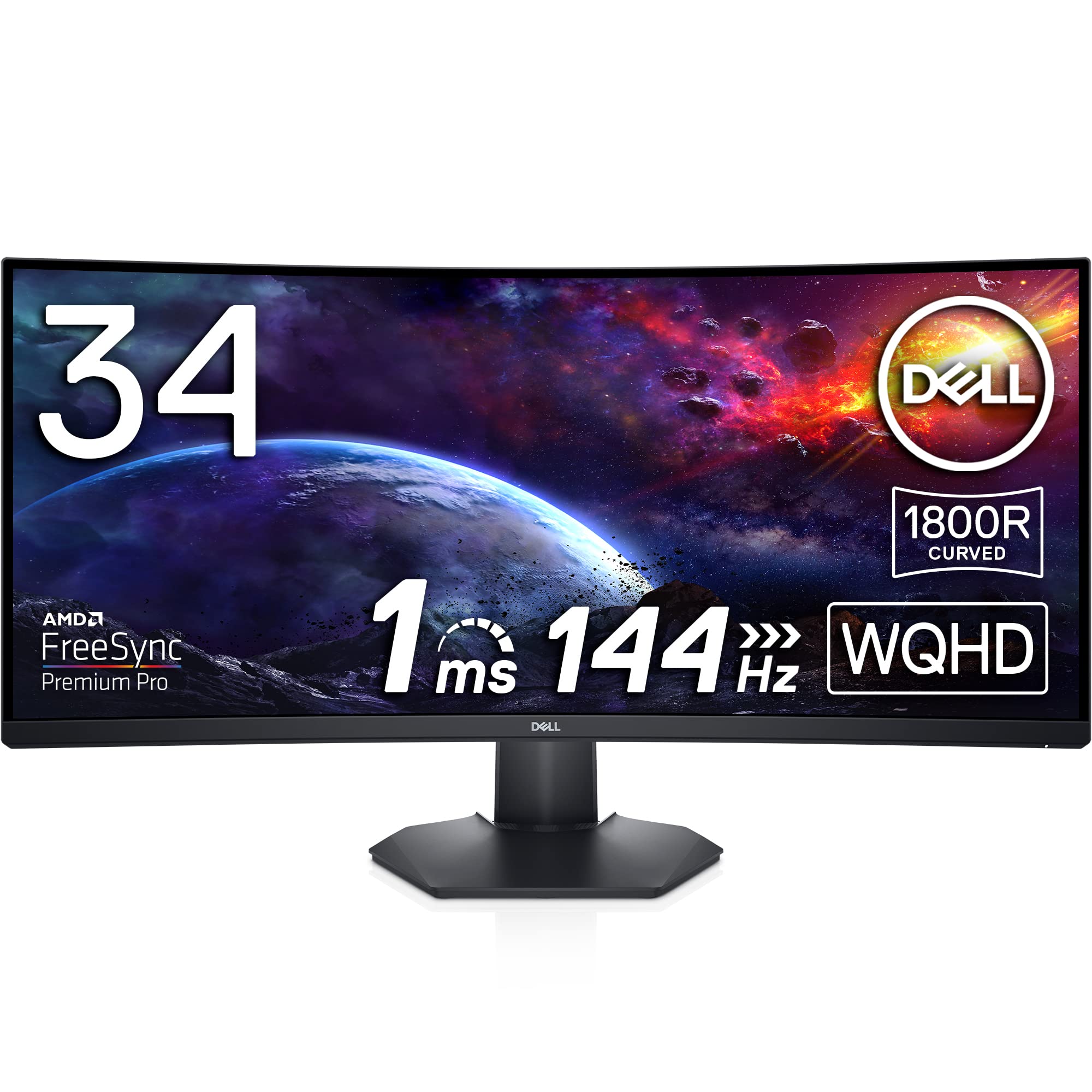 Dell S3422DWG 34-inch curved gaming monitor gaming display (3-year no bright spot replacement warrantyFPS suitableWQHDVA matte 1800RDisplayPort HDMI
Dell S3422DWG 34-inch curved gaming monitor gaming display (3-year no bright spot replacement warrantyFPS suitableWQHDVA matte 1800RDisplayPort HDMI