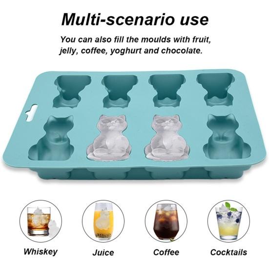 Yousheng 3D Cat Ice Cube Mold BPA-Free Silicone Tray for Cold Drinks Whiskey Cocktails Easy Release Ice Cube Maker зелений
Yousheng 3D Cat Ice Cube Mold BPA-Free Silicone Tray for Cold Drinks Whiskey Cocktails Easy Release Ice Cube Maker зелений