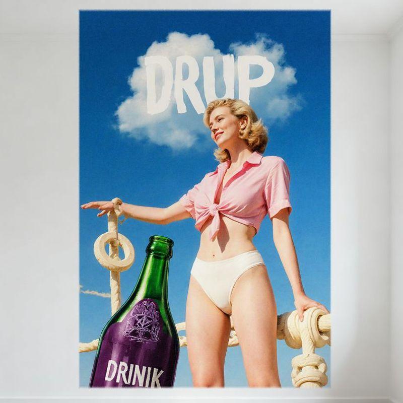 Sexy Blonde Woman on Rope Structure Retro Ad Tin Sign, Green DRINIK Bottle, Cloud Word DRUP Metal Poster for Bar Home Decor 20x30cm(7.8x11.8inch)
Sexy Blonde Woman on Rope Structure Retro Ad Tin Sign, Green DRINIK Bottle, Cloud Word DRUP Metal Poster for Bar Home Decor 20x30cm(7.8x11.8inch)